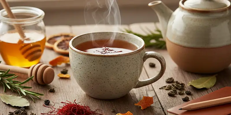 فواید چای زعفران
