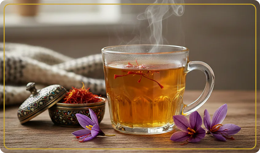 خواص چای زعفران