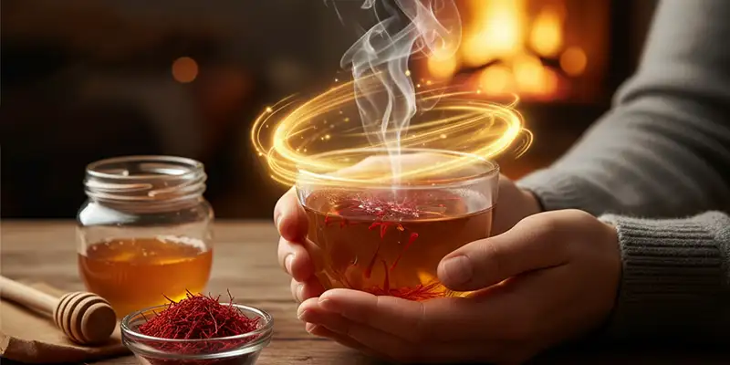 بهبود خلق‌خو با مخلوط زعفران و عسل