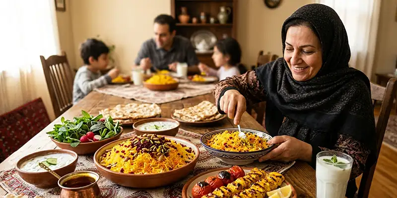 مصرف زعفران همراه با غذا