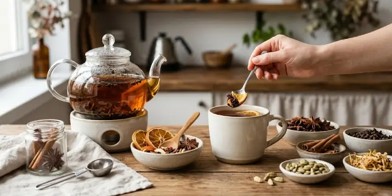 اضافه کردن طعم دهنده به چای
