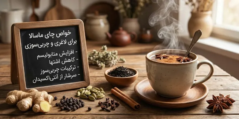 طرز استفاده چای ماسالا برای لاغری